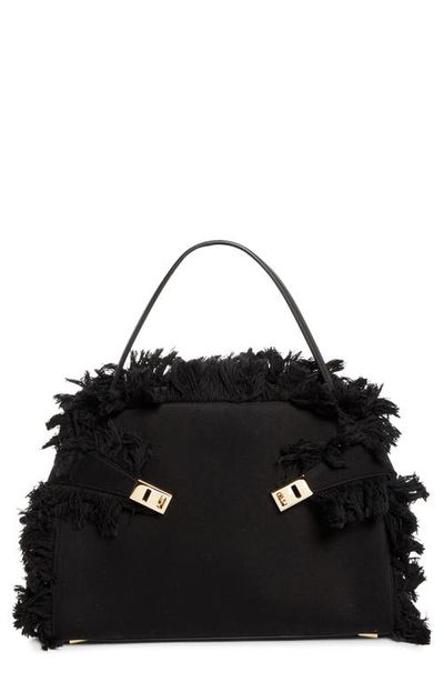 FERRAGAMO FERRAGAMO Medium Hug Fringed Top Handle Bag