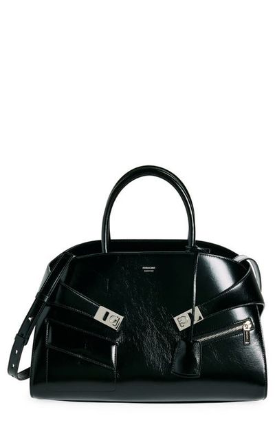 FERRAGAMO FERRAGAMO Medium Hug Zip Pocket Satchel Bag (Nordstrom Exclusive)