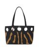 Ferragamo Ferragamo Medium Zebra Print Raffia Tote Bag - 5