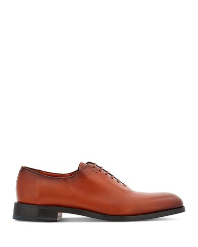 Ferragamo Ferragamo Men's Angiolo Leather Plain Toe Oxfords