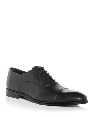 Ferragamo Ferragamo Men's Boston Leather Cap Toe Oxfords