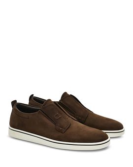 Ferragamo Ferragamo Men's Leather Slip-on Sneakers