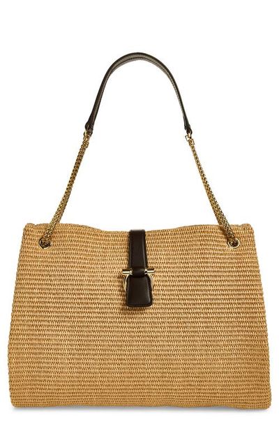 FERRAGAMO FERRAGAMO Mia Raffia Tote