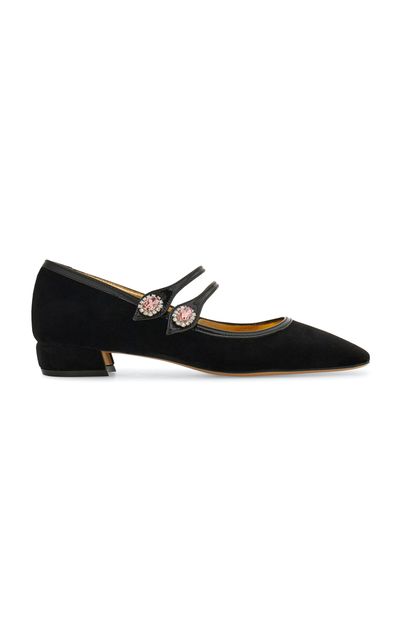Ferragamo Ferragamo Mila T Leather Mary Jane Flats