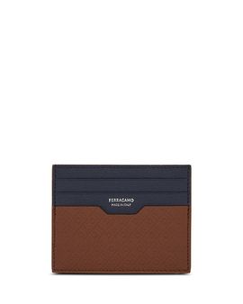 Ferragamo Ferragamo Mini Embossed Monogram Credit Card Holder