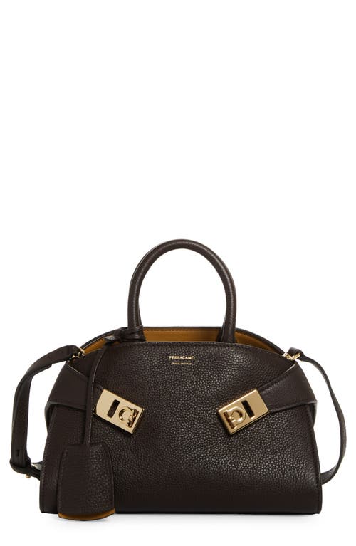 FERRAGAMO FERRAGAMO Mini Hug Soft Leather Top Handle Bag