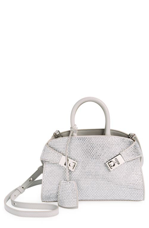 FERRAGAMO FERRAGAMO Mini Strass Crystal Top Handle Bag