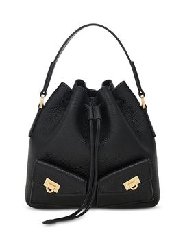 Ferragamo Ferragamo Mini Textured Leather Bucket Bag