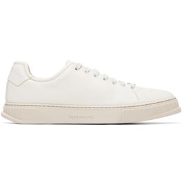 Ferragamo Ferragamo Off-White Elastic Lace Sneakers