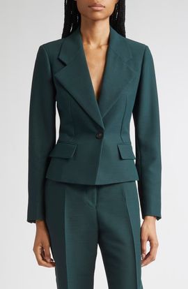 FERRAGAMO FERRAGAMO One-Button Crop Blazer