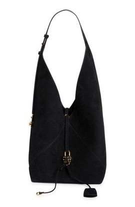 FERRAGAMO FERRAGAMO Origami Suede Hobo Bag