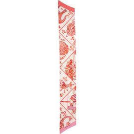 FERRAGAMO FERRAGAMO Patchwork Silk Skinny Scarf