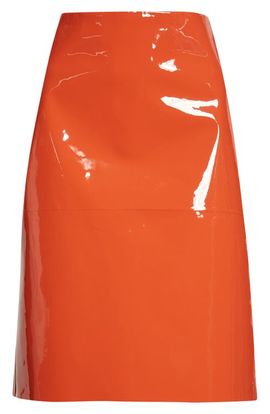 FERRAGAMO FERRAGAMO Patent Leather Pencil Skirt