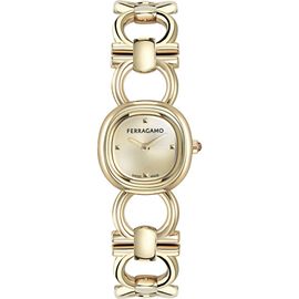 FERRAGAMO FERRAGAMO Petite Double Gancini Bracelet Watch, 14mm x 21mm