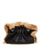 Ferragamo Ferragamo Pierced Leather & Shearling Shoulder Bag - 5