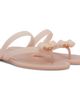 Ferragamo Ferragamo Pink Vara Bow Jelly Thong Sandals - 4