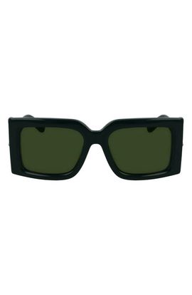 FERRAGAMO FERRAGAMO Prisma 55mm Modified Rectangular Sunglasses