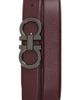 FERRAGAMO FERRAGAMO Reversible Leather Double Gancio Belt - 1