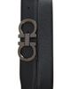 FERRAGAMO FERRAGAMO Reversible Leather Double Gancio Belt - 2
