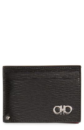 FERRAGAMO FERRAGAMO Revival Calfskin Leather Card Case