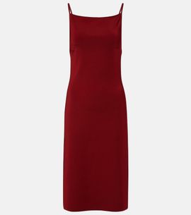 Ferragamo Ferragamo Ribbed-knit jersey midi dress