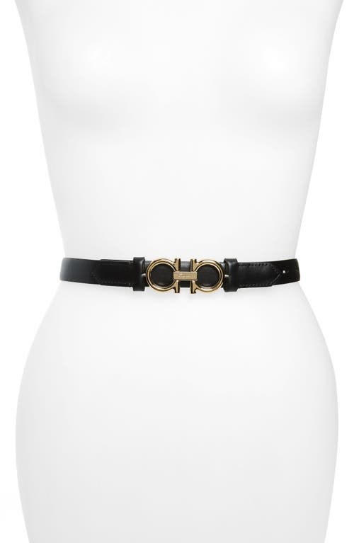 FERRAGAMO FERRAGAMO Rolo Reversible Double Gancio Leather Belt