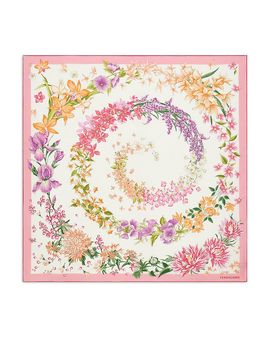 Ferragamo Ferragamo Rosa Silk Scarf