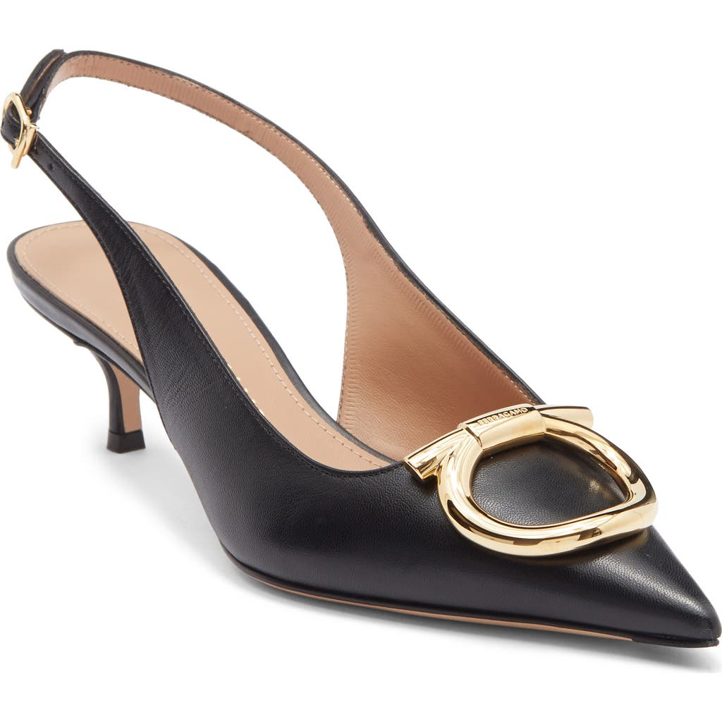 FERRAGAMO FERRAGAMO Sara Kitten Heel Slingback Pump