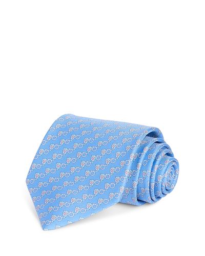 Ferragamo Ferragamo Silk Classic Owl Gancini Tie
