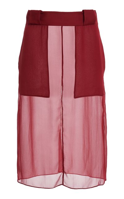 Ferragamo Ferragamo Silk Midi Skirt
