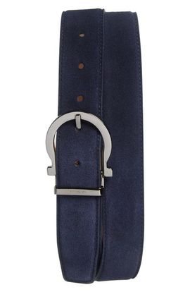 FERRAGAMO FERRAGAMO Single Gancio Suede Belt