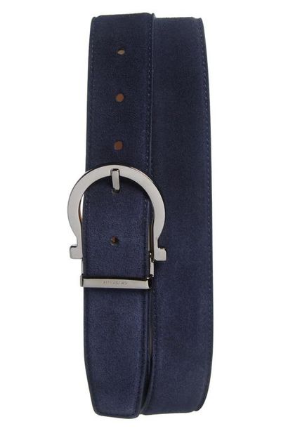 FERRAGAMO FERRAGAMO Single Gancio Suede Belt