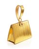Ferragamo Ferragamo Small Metallic Leather Clutch - 4