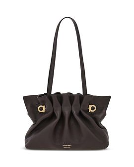 Ferragamo Ferragamo Soft Nappa Leather Shoulder Bag