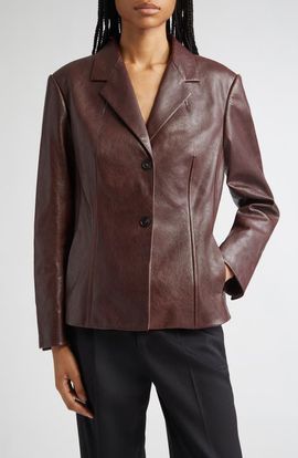 FERRAGAMO FERRAGAMO Tailored Leather Blazer