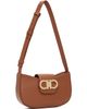 Ferragamo Ferragamo Tan Double Gancini Mini Shoulder Bag - 2