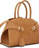 Ferragamo Ferragamo Tan Suede Hug M Bag - 2