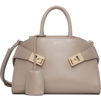 Ferragamo Ferragamo Taupe XS Hug Hand Bag