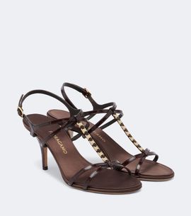 Ferragamo Ferragamo Tiane croc-effect embellished leather sandals