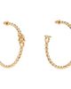 Ferragamo Ferragamo Twisted Chain Gancini Hoop Earrings - 2