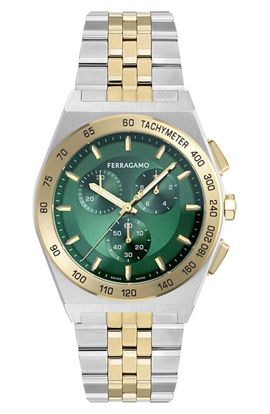 FERRAGAMO FERRAGAMO Vega Chronograph Bracelet Watch, 42mm