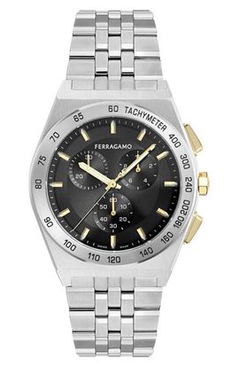 FERRAGAMO FERRAGAMO Vega New Chrono Bracelet Watch, 42mm