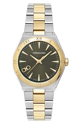 FERRAGAMO FERRAGAMO Vega Upper East 2 Two-Tone Bracelet Watch, 28mm