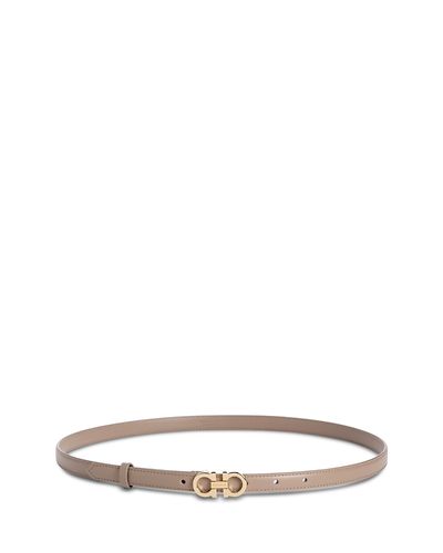 Ferragamo Ferragamo Women's Double Gancini Leather Belt