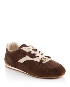 Ferragamo Ferragamo Women's Sophie Gancini Suede Sneakers