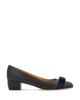 Ferragamo Ferragamo Women's Vara Soft Bow Detail Blue Block Heel Pumps - 3