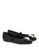 Ferragamo Ferragamo Women's Zina Bow Mary Jane Ballet Flats - 1