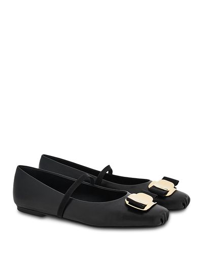 Ferragamo Ferragamo Women's Zina Bow Mary Jane Ballet Flats