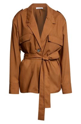 FERRAGAMO FERRAGAMO Wool Deconstructed Trench Blazer