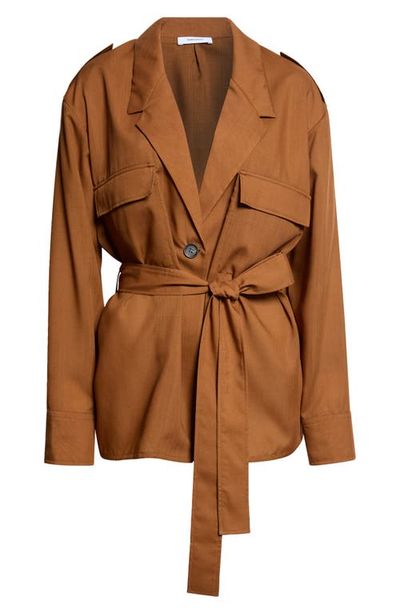 FERRAGAMO FERRAGAMO Wool Deconstructed Trench Blazer